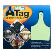Picture of ALLFLEX  A-TAG COW one piece GREEN BLANK - 25/bag