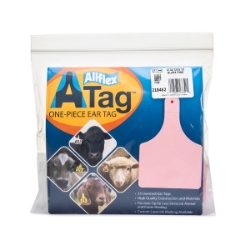 Picture of ALLFLEX  A-TAG COW one piece PINK BLANK - 25/bag
