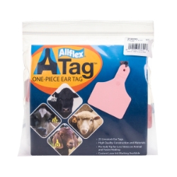 Picture of ALLFLEX  A-TAG CALF one piece PINK BLANK - 25/bag