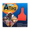 Picture of ALLFLEX  A-TAG CALF V2 one piece RED BLANK - 25/bag