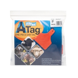 Picture of ALLFLEX  A-TAG CALF one piece RED BLANK - 25/bag