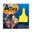 Picture of ALLFLEX  A-TAG CALF V2 one piece YELLOW BLANK - 25/bag