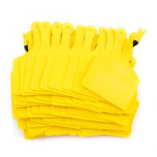 Picture of ALLFLEX  A-TAG FEEDLOT one piece YELLOW BLANK - 50/bag