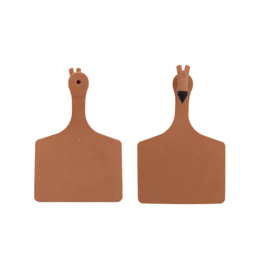 Picture of ALLFLEX  A-TAG FEEDLOT one piece BROWN BLANK - 50/bag
