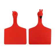 Picture of ALLFLEX  A-TAG FEEDLOT one piece RED BLANK - 50/bag