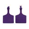 Picture of ALLFLEX  A-TAG FEEDLOT one piece DK PURPLE BLANK - 50/bag