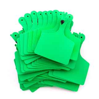 Picture of ALLFLEX  A-TAG FEEDLOT one piece LT GREEN BLANK - 50/bag