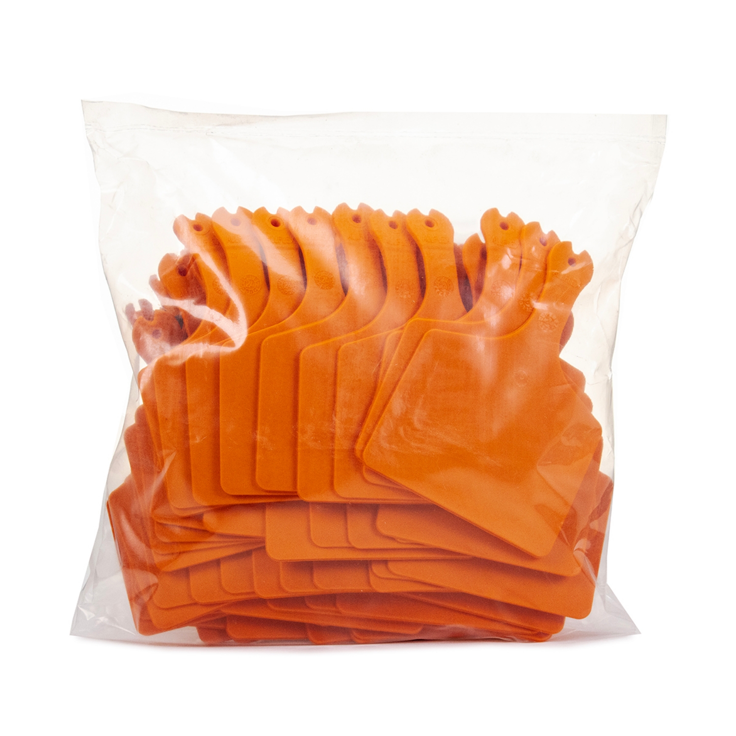 Picture of ALLFLEX  A-TAG FEEDLOT one piece DK ORANGE BLANK - 50/bag