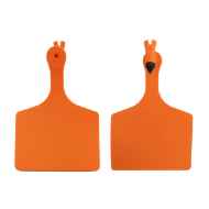 Picture of ALLFLEX  A-TAG FEEDLOT one piece LT ORANGE BLANK - 50/bag