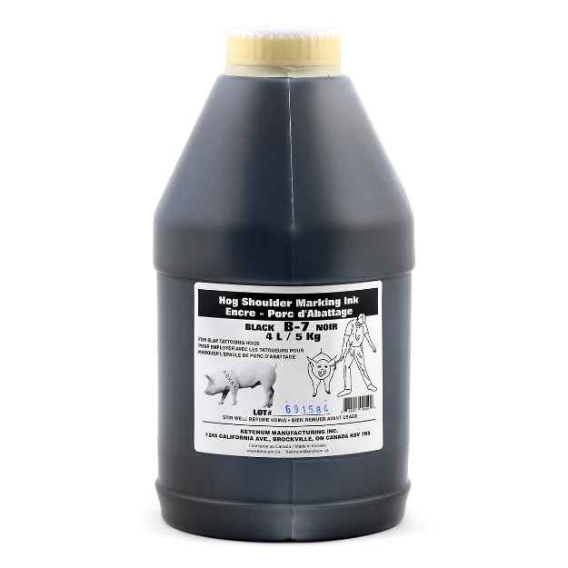 Picture of TATTOO / B7 SHOULDER MARKING INK FOR HOGS BLACK - 4L