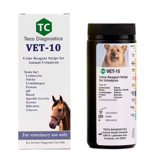 Picture of VET 10 URINE TEST STRIPS - 100's