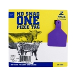 Picture of Z TAG CALF one piece PURPLE BLANK - 25's