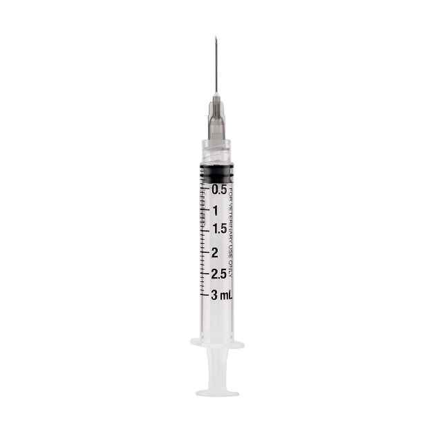 Picture of SYRINGE & NEEDLE LL 3cc 22g x 3/4in(SP) - 100's