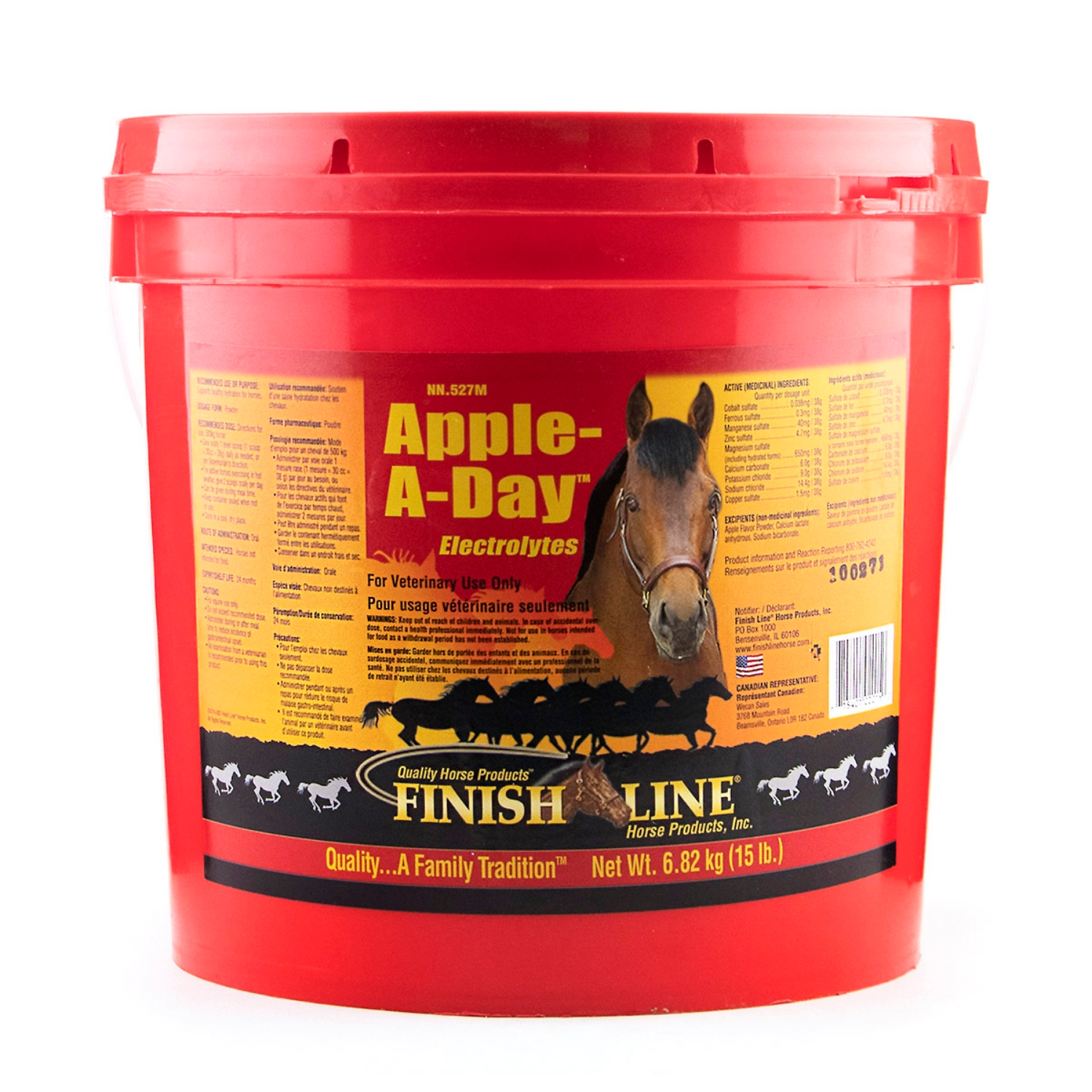 Picture of Finish Line Apple A Day Electrolytes For Horses - 15lb / 6.82kg