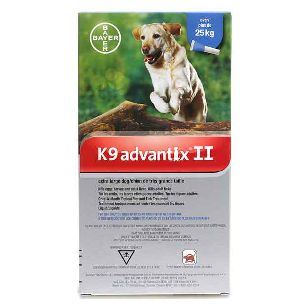 Picture of K9 ADVANTIX II BLUE 6 x 4ml DOGS OVER 25kg (su12)