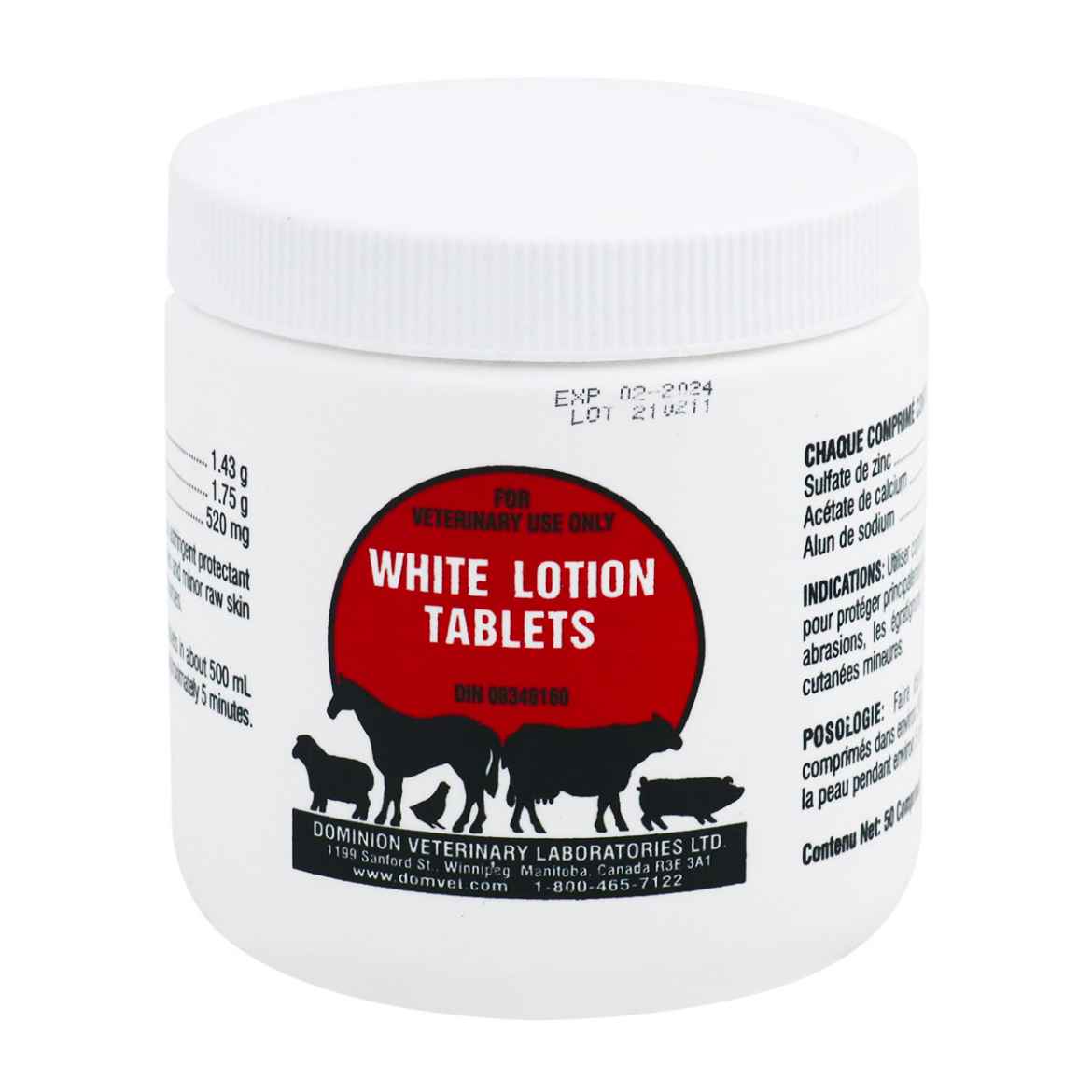 Picture of WHITE LOTION TABS - 50s