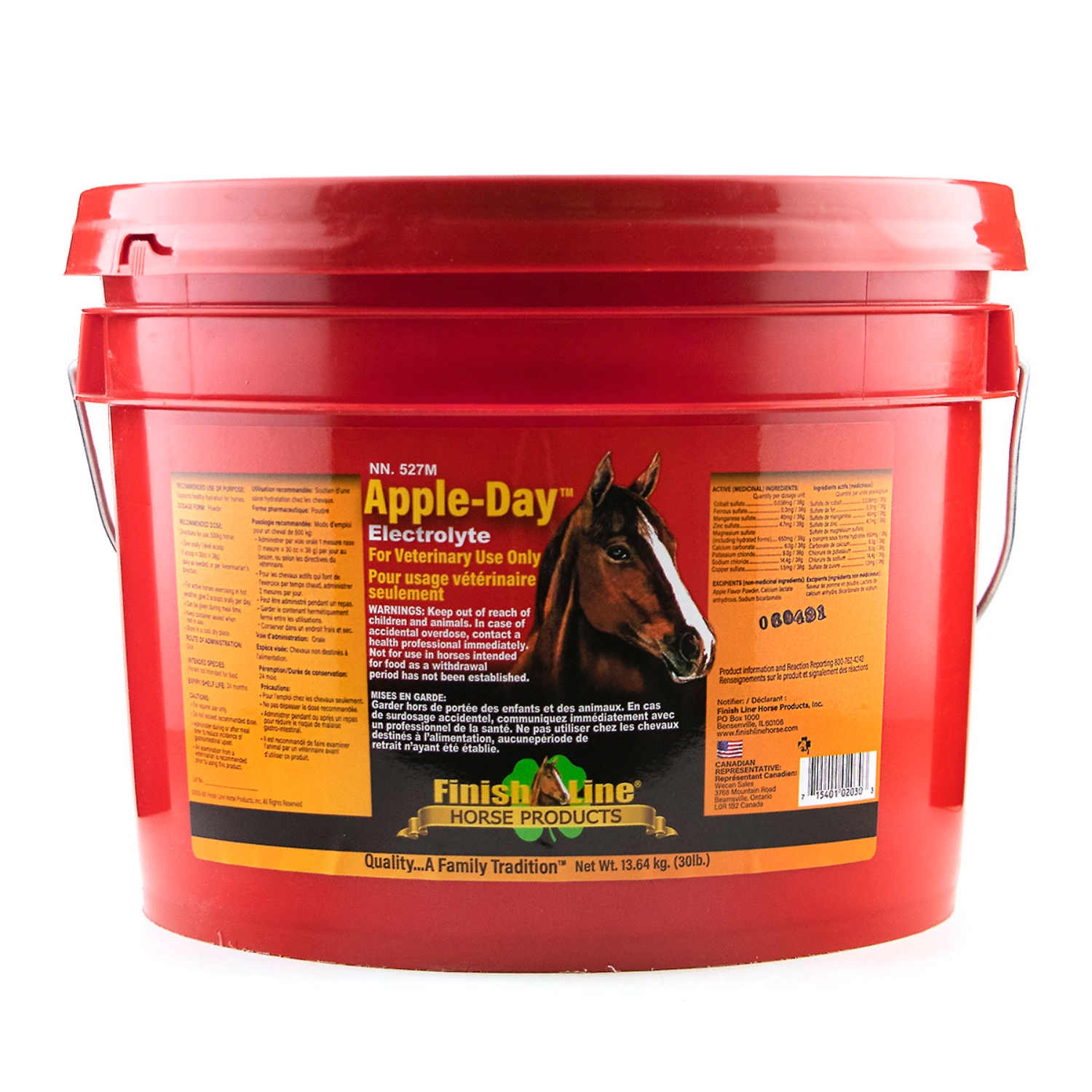Picture of Finish Line Apple A Day Electrolytes For Horses - 30lb / 13.64kg