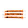 Picture of SYRINGE BD 1cc AMBER ORAL with TIP CAP - 100's