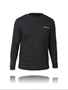 Picture of BACK ON TRACK T SHIRT LONG SLEEVE BLK Poly/Cotton - SMALL