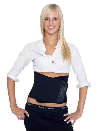 Picture of BACK ON TRACK HUMAN BACK BRACE NARROW FRONT BLACK - Small