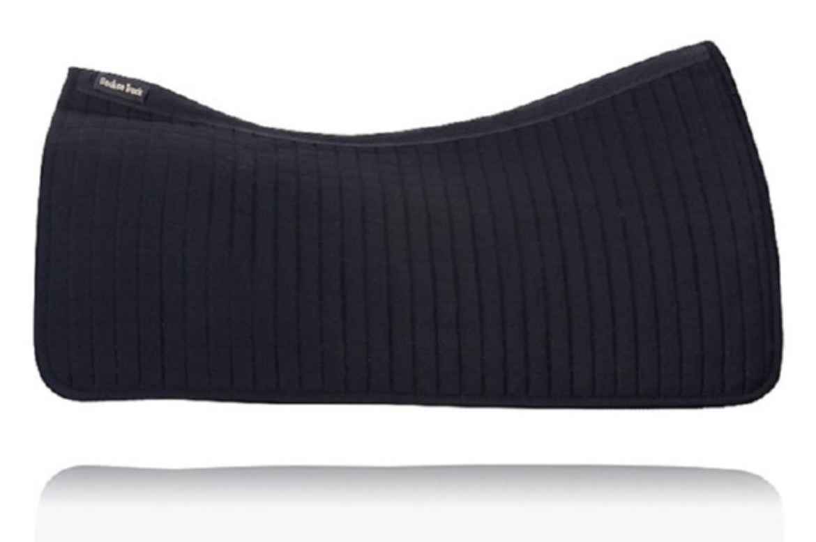 Picture of BACK ON TRACK EQUINE WESTERN SADDLE PAD BLACK - 79cm x 77cm