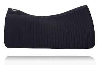 Picture of BACK ON TRACK EQUINE WESTERN SADDLE PAD BLACK - 79cm x 77cm