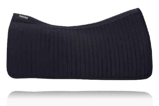 Picture of BACK ON TRACK EQUINE WESTERN SADDLE PAD BLACK - 79cm x 77cm