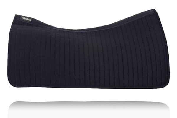 Picture of BACK ON TRACK EQUINE WESTERN SADDLE PAD BLACK - 79cm x 77cm