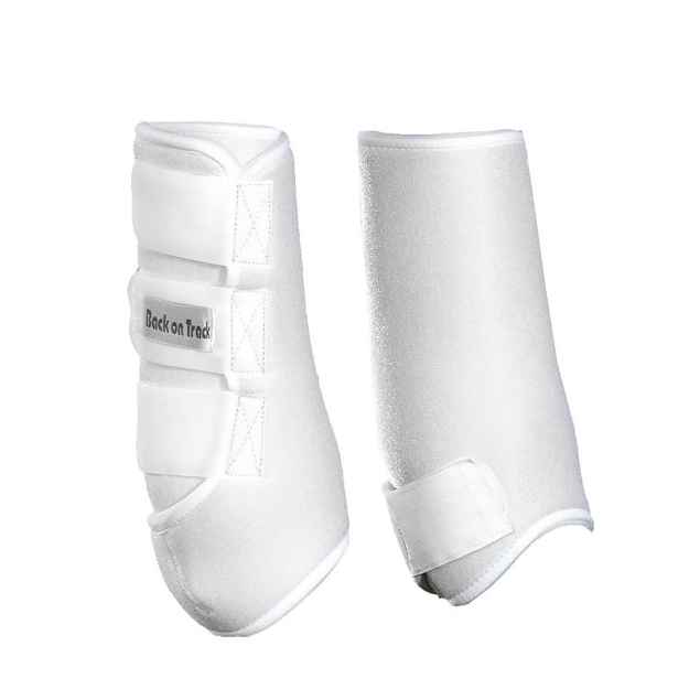 Picture of BACK ON TRACK EQUINE EXERCISE BOOTS HIND WHITE SMALL- Pair