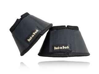 Picture of BACK ON TRACK EQUINE BELL BOOTS BLACK MEDIUM - Pair 