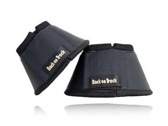 Picture of BACK ON TRACK EQUINE BELL BOOTS BLACK MEDIUM - Pair 