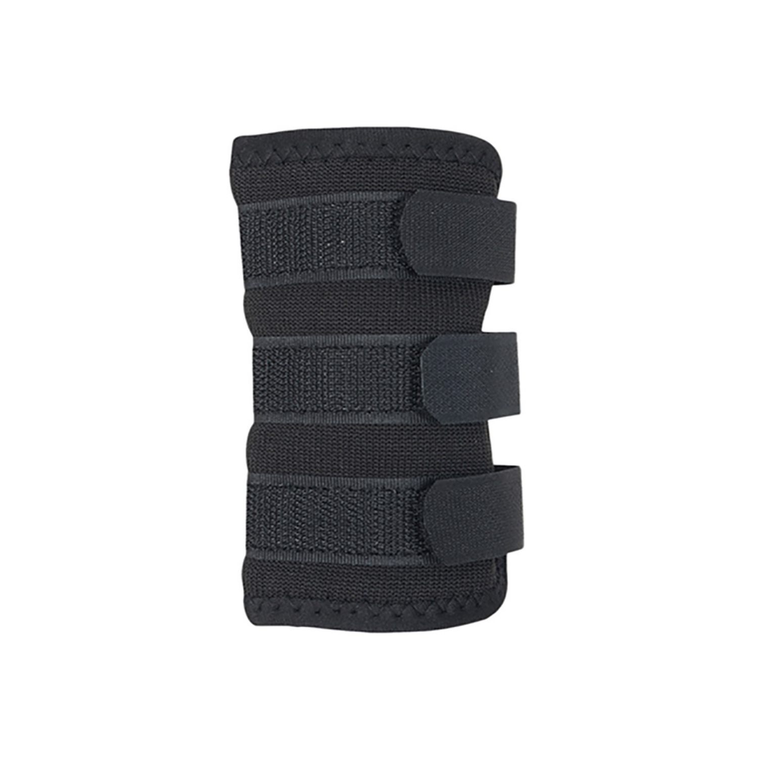 Picture of BACK ON TRACK DOG LEG WRAP with VELCRO STRAPS Black 15cm x 12cm - Pair