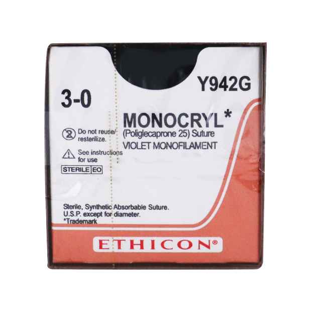 Picture of MONOCRYL 3/0 VIOLET 36in MONO FS-1 - 12`s (Y942G)