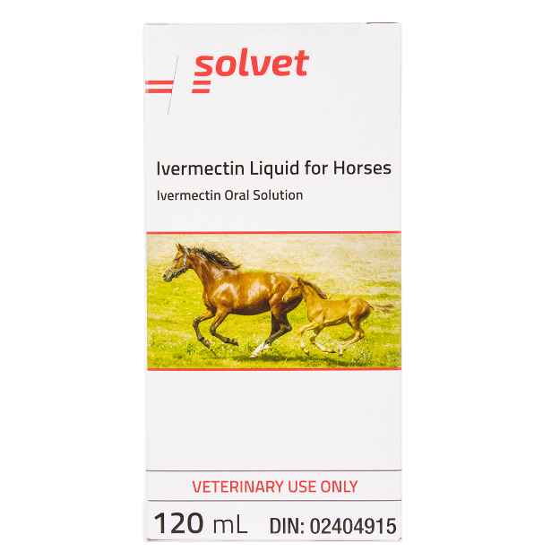 Picture of IVERMECTIN LIQUID ANTIPARASITIC for HORSES - 120ml bottle