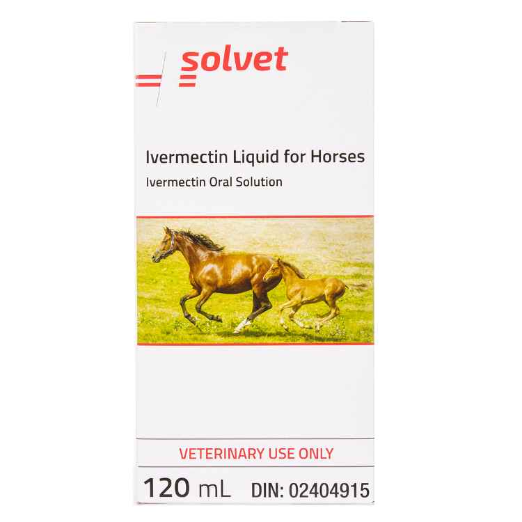 Picture of IVERMECTIN LIQUID ANTIPARASITIC for HORSES - 120ml bottle