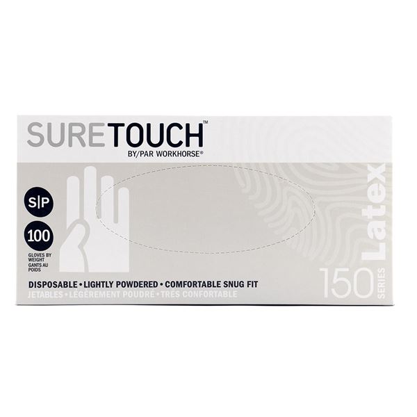 Picture of GLOVES EXAM SURETOUCH LATEX POWDERED SMALL - 100s