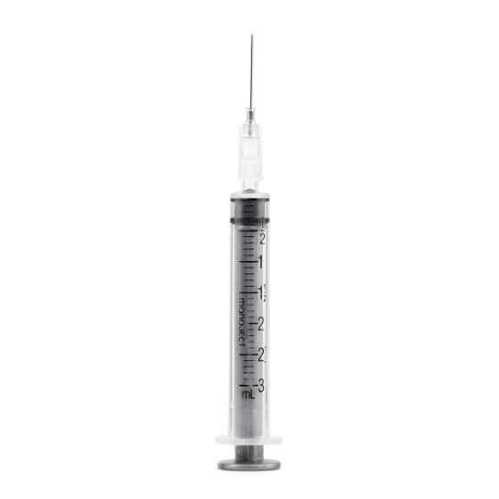 Picture of SYRINGE & NEEDLE MONO 3cc 22g x 3/4 REG TIP - 100s 