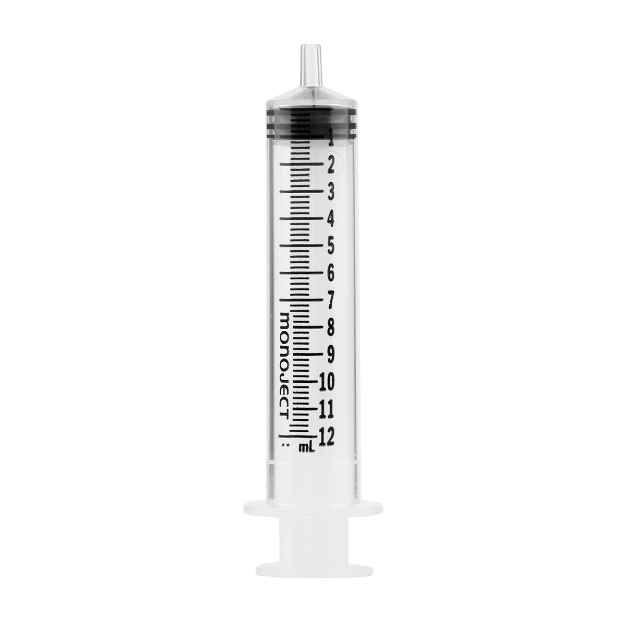 Picture of SYRINGE MONO 12cc REGULAR LUER SLIP TIP - 80s (SU18) 