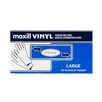 Show details for GLOVES EXAM VINYL POWDER FREE LARGE - 100s Picture of GLOVES EXAM VINYL POWDER FREE LARGE - 100s