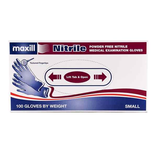 Picture of GLOVES EXAM NITRILE POWDER FREE SMALL - 100s