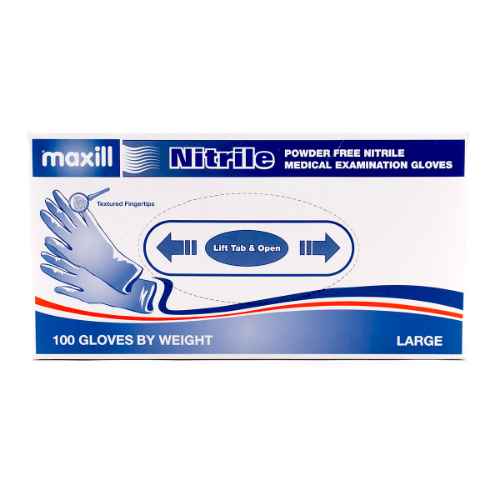 Picture of GLOVES EXAM NITRILE POWDER FREE LARGE - 100s