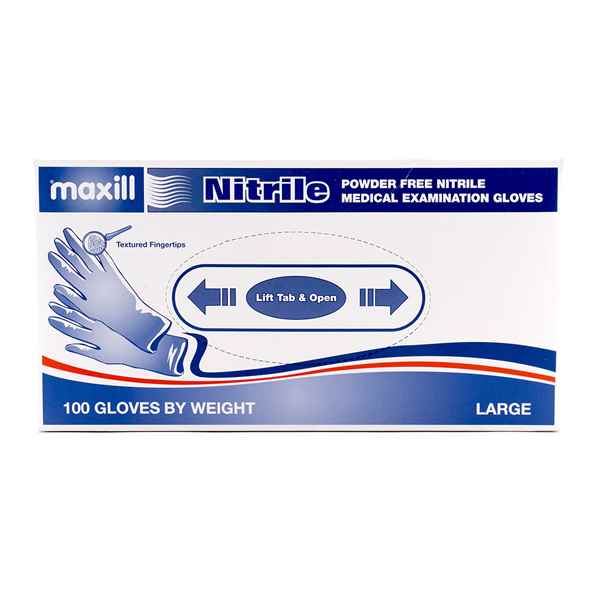 Picture of GLOVES EXAM NITRILE POWDER FREE LARGE - 100s