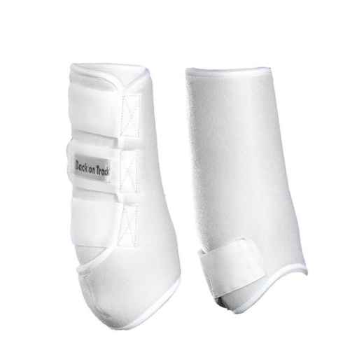 Picture of BACK ON TRACK EQUINE EXERCISE BOOTS HIND WHITE MEDIUM - Pair