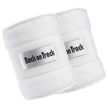 Picture of BACK ON TRACK FLEECE POLO WRAPS(pair) WHITE 280cm