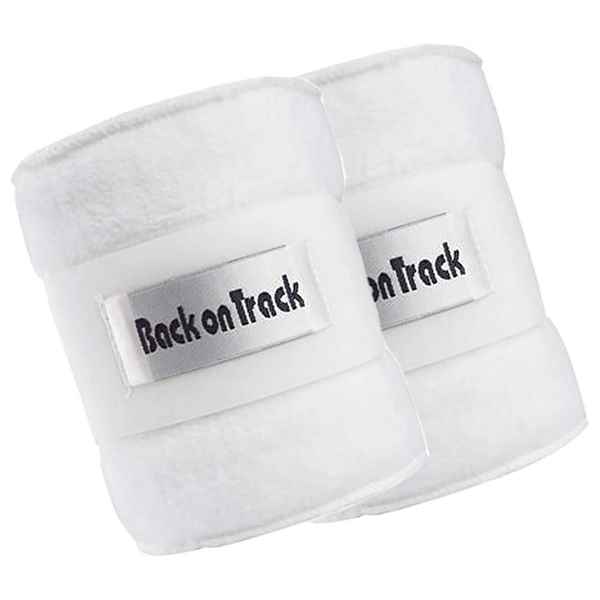 Picture of BACK ON TRACK EQUINE FLEECE POLO WRAPS WHITE 280cm - Pair