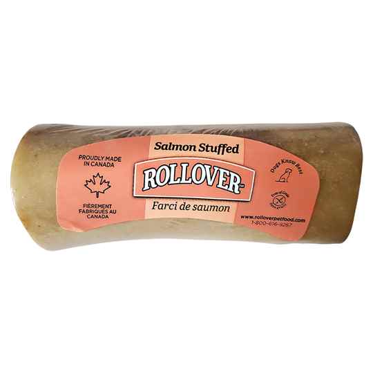 Picture of ROLLOVER BEEF BONE STUFFED with Salmon wrapped - 4in