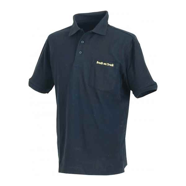 Picture of BACK ON TRACK POLO SHIRT BLK XLARGE