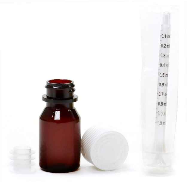 Picture of ORAL MEDICATION 1/2oz DISPENSING KITS w/Child Resistant Caps - 10/pk