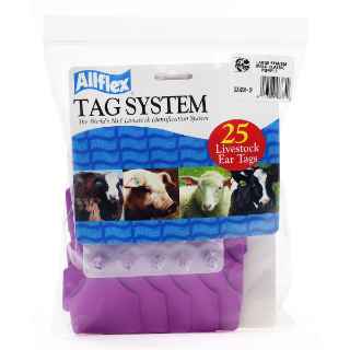 Picture of ALLFLEX TAG GLOBAL LARGE BLANK PURPLE - 25/bag