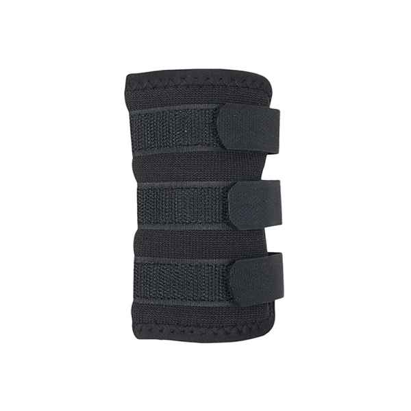 Picture of BACK ON TRACK DOG LEG WRAP with VELCRO STRAPS Black 18cm x 14cm - Pair